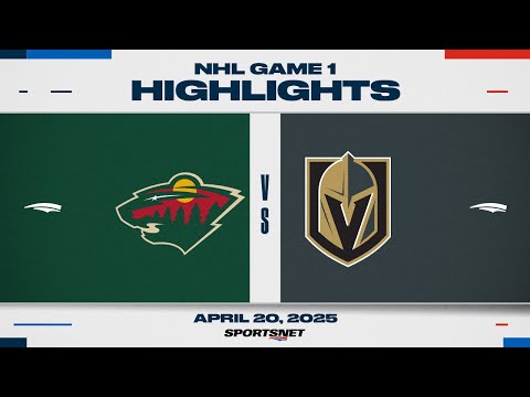 NHL Game 1 Highlights | Wild vs. Golden Knights - April 21, 2025