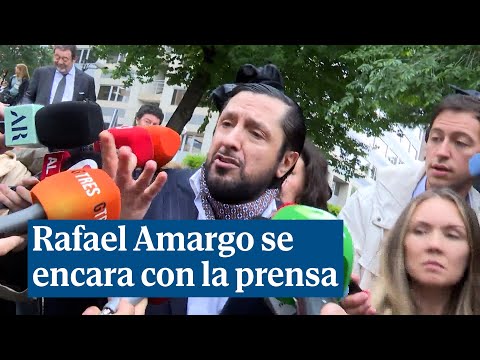 Rafael Amargo se encara con la prensa tras salir de los juzgados: No sois personas