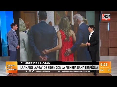 La mano larga de Biden con la primera dama española