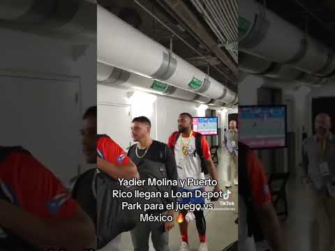 Yadier Molina y Puerto Rico llegan a Loan Depot Park para el juego vs México ? #baseball