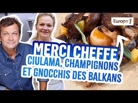 ?  Ciulama, champignons et gnocchis des balkans par la Cheffe Ecaterina Paraschiv