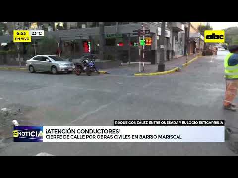 Cierran calle por obras en barrio Mariscal
