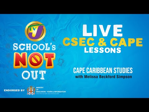 CAPE Caribbean Studies with Melissa Beckford Simpson Pt 4 - March 19 2020