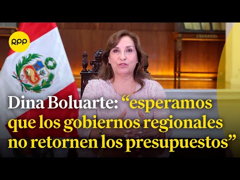 La presidenta Dina Boluarte encabezó la clausura del Consejo de Estado Regional