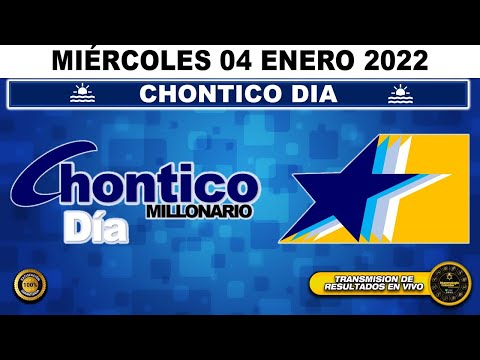 Resultado lotería CHONTICO DIA ?del MIÉRCOLES 04 de ENERO de 2023 (ULTIMO SORTEO DE HOY) l