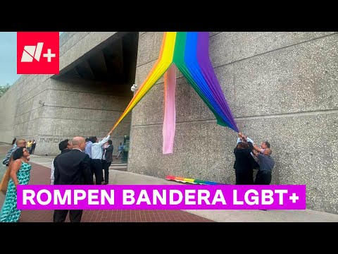 Rompen bandera LGBT+ en oficina del Infonavit - N+