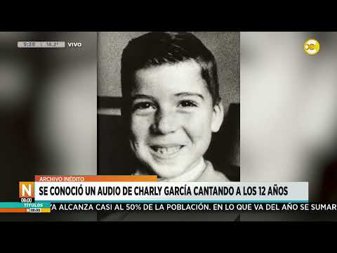 Inédito: se conoció un audio de Charly García cantando a los 12 años ?N8:00? 16-04-24