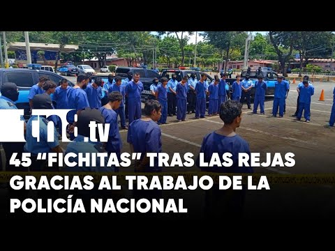 Planes operativos de la Policía Nacional dejan a 45 delincuentes presos - Nicaragua