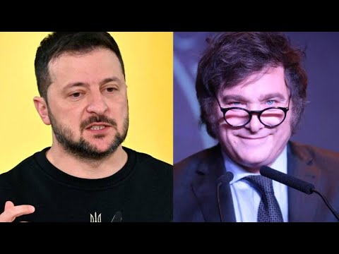 ¡REUNIÓN DE SUPERVILLANOS! VOLODÍMIR ZELENSKI INVITÓ A JAVIER MILEI A UCRANIA