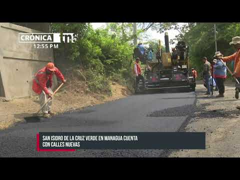 San Isidro de la Cruz Verde se luce con nuevas calles pavimentadas - Nicaragua