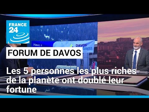 Davos : les cinq personnes les plus riches de la planète ont doublé leur fortune depuis le Covid-19