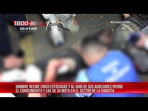 Motociclista recibe cinco estocadas y al huir pierde el conocimiento – Nicaragua