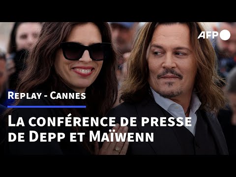 REPLAY - Johnny Depp: sa conférence de presse à Cannes avec Maïwenn pour Jeanne du Barry