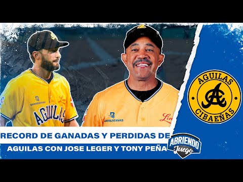 RECORD DE GANADAS Y PERDIDAS DE AGUILAS CON JOSE LEGER Y TONY PEÑA