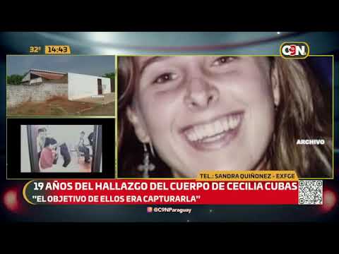 19 años del hallazgo del cuerpo de Cecilia Cubas