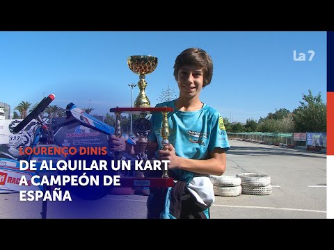 La historia de Lourenço Dinis, de alquilar un kart a campeón de España con once años | La 7