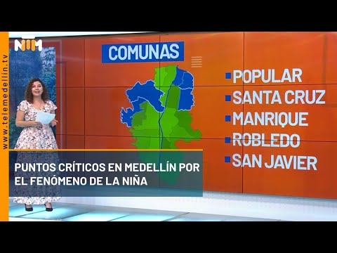 Puntos críticos en Medellín por el fenómeno de la niña - Telemedellín