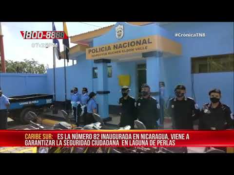 Mayor seguridad en Laguna de Perlas con nueva estación policial - Nicaragua