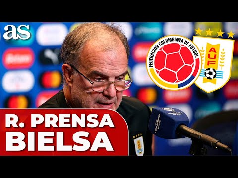 URUGUAY - COLOMBIA | MARCELO BIELSA, CONFERENCIA PRENSA COMPLETA con MAXI ARAÚJO