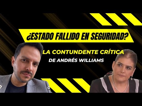 ¿Estado Fallido en Seguridad? La Contundente Crítica de Andrés Williams