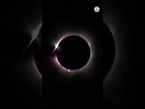 Así se ha visto el eclipse solar del anillo de fuego #eclipse #sol #anillodefuego