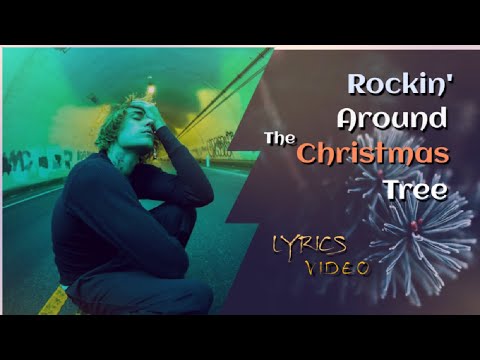Justin Bieber - Rockin' Around the christmas tree (Lyrics Video) with Audio visualize 2021
