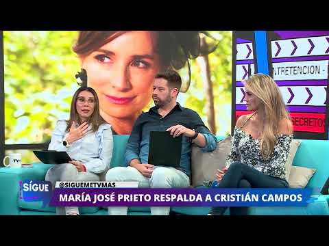 María José Prieto manifestó su apoyo a Cristian Campos