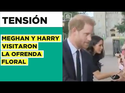 Las tensiones en la familia real: Meghan y Harry visitan la ofrenda foral a Isabel II