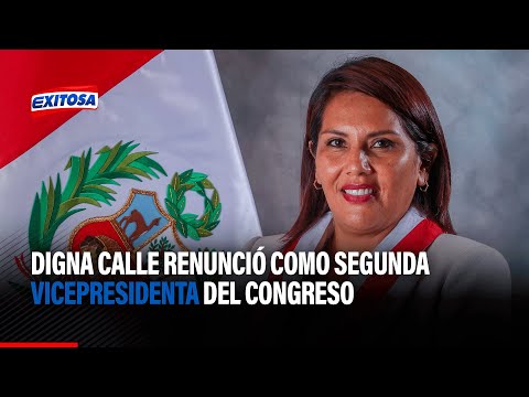 Digna Calle renunció como segunda vicepresidenta del Congreso