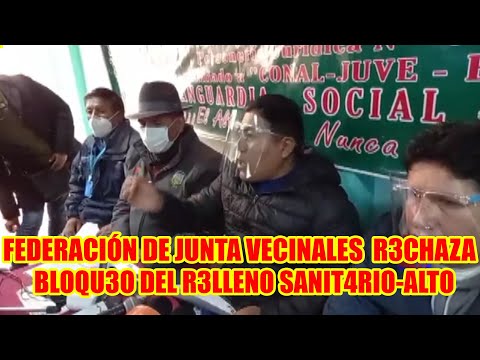 BLOQU3O AL RELL3NO SANIT4RIO DE LA CIUDAD DEL ALTO ES CON FIN3S POLÍTICOS...