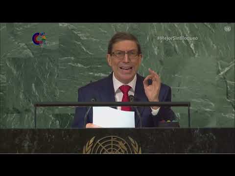 Bruno Rodríguez: Dejen a Cuba vivir en paz, Cuba estaría mejor sin bloqueo