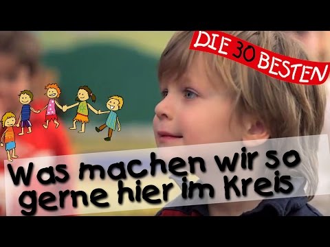 👩🏼 Was machen wir so gerne hier im Kreis - Singen, Tanzen und Bewegen || Kinderlieder