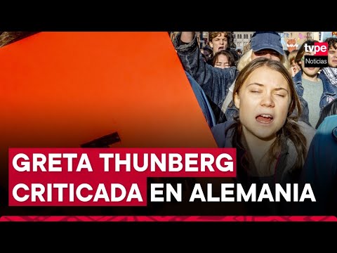 Greta Thunberg criticada en Alemania por su posición en la guerra Israel-Hamás