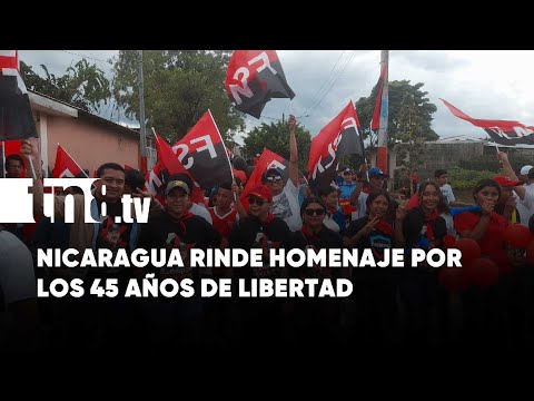 Nicaragua conmemora el 45/19 del Triunfo Sandinista con una masiva caravana