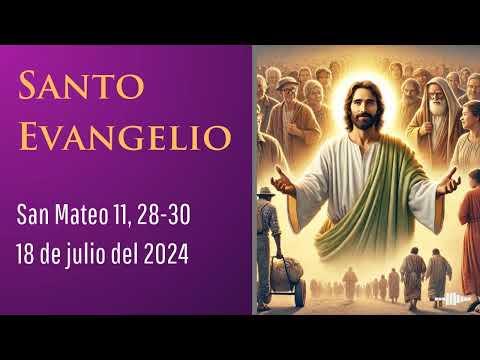 Evangelio del 18 de julio del 2024 según Mateo 11, 28-30