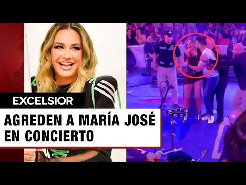 Fan agrede a María José en pleno concierto, burló la seguridad de la cantante