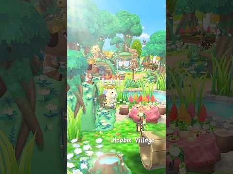 【ポケ森】ホビットの村…ルーシークッキー【キャンプ場レイアウト】 #acpc #ポケ森 #どうぶつの森 #ポイントキャンプ #shorts