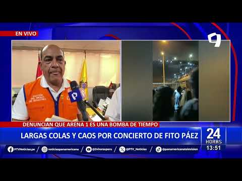 ¡Éxito musical en Arena 1!  Denuncian problemas logísticos en el concierto de Fito Páez (1/2)