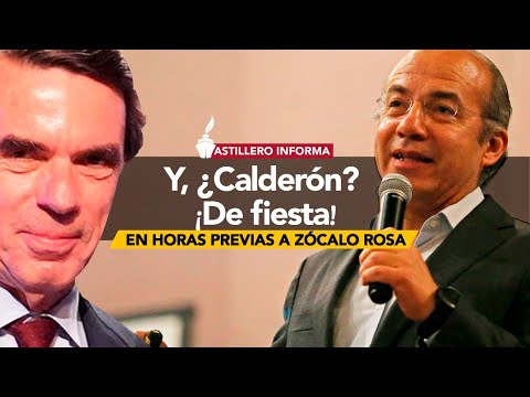 #AstilleroInforma | Aparece Calderón en el cumple de su protector en España, José María Aznar