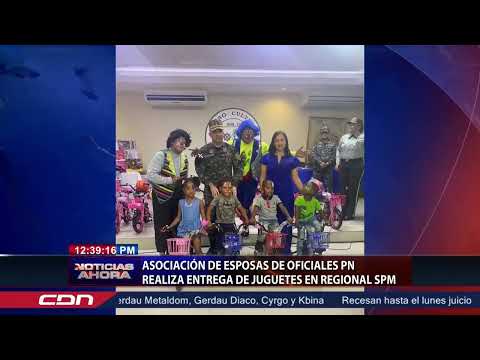Asociación de Esposas de Oficiales PN realiza entrega de juguetes en regional SPM