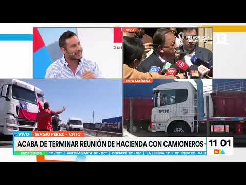 Vocero de camioneros, Sergio Pérez, se refiere a reunión con Hacienda. Tu Día, 2022