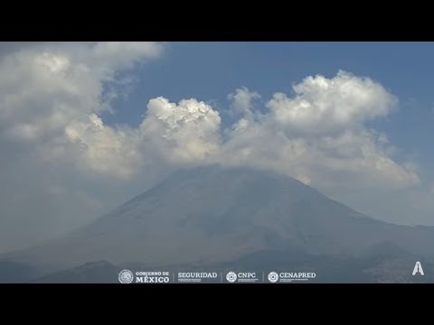 #Popocatépetl | Fuertes vientos en el #Volcán #Envivo