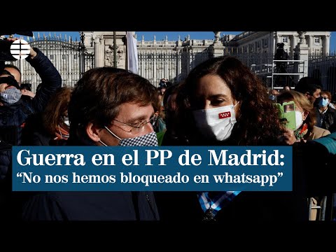 Almeida y Ayuso tras su guerra por el PP de Madrid: No nos hemos bloqueado en WhatsApp