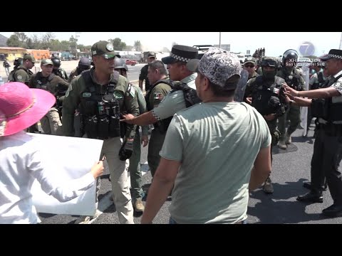 Defienden autoridades desalojo de manifestantes en carretera 57