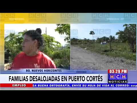 ¡A la calle! Desalojan y destruyen casas de unas 30 familias “invasoras” en Puerto Cortés
