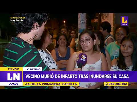 Castilla, Piura: Vecino murió de infarto tras inundarse su casa
