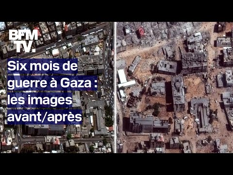 Six mois de guerre entre Israël et le Hamas: les images avant/après dans la bande de gaza