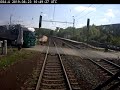 Utkn ciarwk na przejedzie kolejowym