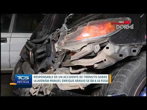 Accidente de tránsito en avenida Manuel Enrique Araujo