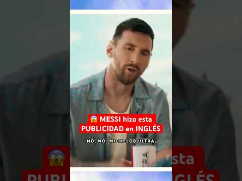 MESSI grabó esta PUBLICIDAD en INGLÉS para SÚPER BOWL | #Messi actúa #Argentina #Usa #Futbol